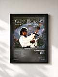 #noir Tableau de l'album The Event de Cliff Richard, cadre noir, imprimé et encadré en France