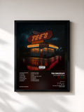 #noir Tableau de l'album Tee's Coney Island de Tee Grizzley, cadre noir, imprimé et encadré en France
