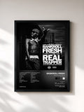 #noir Tableau de l'album Life of a Hot Boy 2 (Real Trapper) de Bankroll Fresh, cadre noir, imprimé et encadré en France