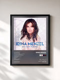 #noir Tableau de l'album Holiday Wishes de Idina Menzel, cadre noir, imprimé et encadré en France