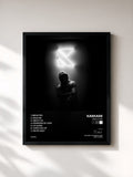 #noir Tableau de l'album REDUX 006 de Kaskade, cadre noir, imprimé et encadré en France
