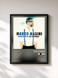 #noir Tableau de l'album Spostato di un secondo de Marco Masini, cadre noir, imprimé et encadré en France
