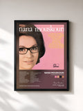 #noir Tableau de l'album L'Enfant Au Tambour de Nana Mouskouri, cadre noir, imprimé et encadré en France