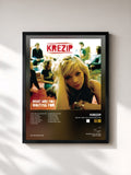 #noir Tableau de l'album What Are You Waiting For de Krezip, cadre noir, imprimé et encadré en France