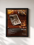#noir Tableau de l'album I Had a Love de Ben E. King, cadre noir, imprimé et encadré en France