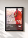 #noir Tableau de l'album Crooks & Lovers de Mount Kimbie, cadre noir, imprimé et encadré en France