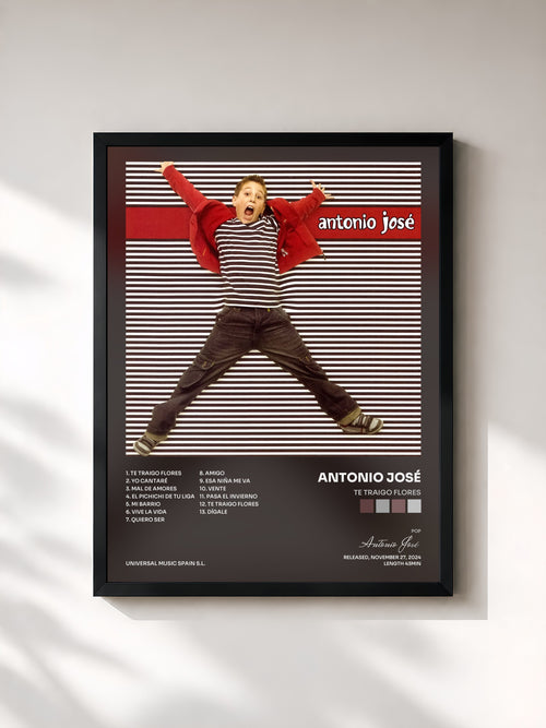 Antonio José · Te Traigo Flores — Affiche encadrée