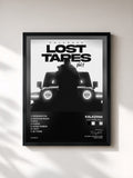 #noir Tableau de l'album Lost Tapes, Vol. 1 de Kalazh44, cadre noir, imprimé et encadré en France