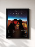 #noir Tableau de l'album Legacy de Nafe Smallz, cadre noir, imprimé et encadré en France
