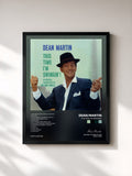 #noir Tableau de l'album This Time I'm Swingin' de Dean Martin, cadre noir, imprimé et encadré en France