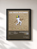 #noir Tableau de l'album Beaucoup de plaisir de Les Trois Accords, cadre noir, imprimé et encadré en France