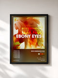 #noir Tableau de l'album Ebony Eyes de Rico Bernasconi, cadre noir, imprimé et encadré en France