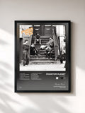 #noir Tableau de l'album The Guest de Phantom Planet, cadre noir, imprimé et encadré en France