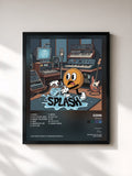 #noir Tableau de l'album SPLASH de Coin, cadre noir, imprimé et encadré en France