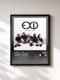 #noir Tableau de l'album AH YEAH de EXID, cadre noir, imprimé et encadré en France