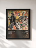 #noir Tableau de l'album Bright Lights, Red Eyes de Ruel, cadre noir, imprimé et encadré en France