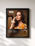 #noir Tableau de l'album Sorry I Missed You de Meiko, cadre noir, imprimé et encadré en France