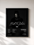 #noir Tableau de l'album Built For Whatever de Tee Grizzley, cadre noir, imprimé et encadré en France