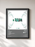 #noir Tableau de l'album E'ralda de Nino B, cadre noir, imprimé et encadré en France