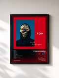 #noir Tableau de l'album POP de Fynn Kliemann, cadre noir, imprimé et encadré en France