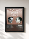 #noir Tableau de l'album Le cinéma des années 50, 60, 70 de Tino Rossi, cadre noir, imprimé et encadré en France