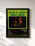 #noir Tableau de l'album Soul Men de Sam & Dave, cadre noir, imprimé et encadré en France