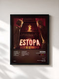 #noir Tableau de l'album Voces de Ultrarumba de Estopa, cadre noir, imprimé et encadré en France