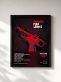 #noir Tableau de l'album Puro Lounge de Broilers, cadre noir, imprimé et encadré en France
