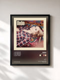 #noir Tableau de l'album No Freedom de Dido, cadre noir, imprimé et encadré en France