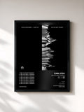 #noir Tableau de l'album See You Next Tuesday de Carl Cox, cadre noir, imprimé et encadré en France