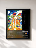 #noir Tableau de l'album KANA-BOON GA NINGENWO TSUKURIMASU de KANA-BOON, cadre noir, imprimé et encadré en France