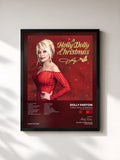 #noir Tableau de l'album A Holly Dolly Christmas (Ultimate Deluxe Edition) de Dolly Parton, cadre noir, imprimé et encadré en France