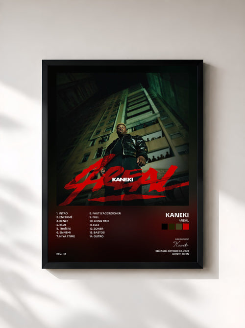 Kaneki · 4Real — Affiche encadrée