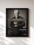 #noir Tableau de l'album You Can't Make Old Friends de Kenny Rogers, cadre noir, imprimé et encadré en France