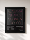 #noir Tableau de l'album Sound & Color (Deluxe Edition) de Alabama Shakes, cadre noir, imprimé et encadré en France