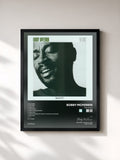 #noir Tableau de l'album The Voice de Bobby McFerrin, cadre noir, imprimé et encadré en France