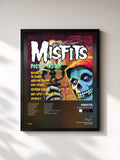 #noir Tableau de l'album American Psycho de Misfits, cadre noir, imprimé et encadré en France