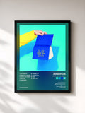 #noir Tableau de l'album She is - The 1st Album de JONGHYUN, cadre noir, imprimé et encadré en France
