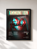 #noir Tableau de l'album Ammunition: The Remixes de Krewella, cadre noir, imprimé et encadré en France