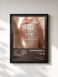 #noir Tableau de l'album The Tree of Life (Original Motion Picture Soundtrack) de Alexandre Desplat, cadre noir, imprimé et encadré en France