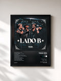 #noir Tableau de l'album Lado B de Traia Véia, cadre noir, imprimé et encadré en France