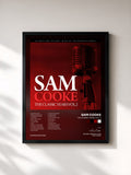 #noir Tableau de l'album The Classic Years, Vol. 2 de Sam Cooke, cadre noir, imprimé et encadré en France