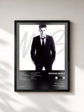 #noir Tableau de l'album It's Time de Michael Bublé, cadre noir, imprimé et encadré en France
