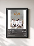 #noir Tableau de l'album Season 2 de INFINITE, cadre noir, imprimé et encadré en France
