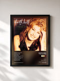 #noir Tableau de l'album It Matters to Me de Faith Hill, cadre noir, imprimé et encadré en France