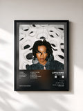 #noir Tableau de l'album NO THANK YOU de Little Simz, cadre noir, imprimé et encadré en France