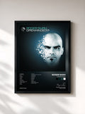#noir Tableau de l'album Openminded!? de Roger Shah, cadre noir, imprimé et encadré en France