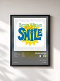 #noir Tableau de l'album Smile de Brian Wilson, cadre noir, imprimé et encadré en France