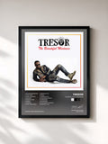 #noir Tableau de l'album The Beautiful Madness de TRESOR, cadre noir, imprimé et encadré en France