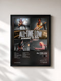 #noir Tableau de l'album Straight To DVD de All Time Low, cadre noir, imprimé et encadré en France